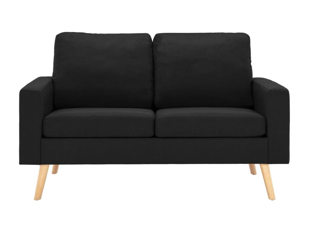 Sofa - Black Wood, W 51.2 x D 29.9 x H 32.5 in
