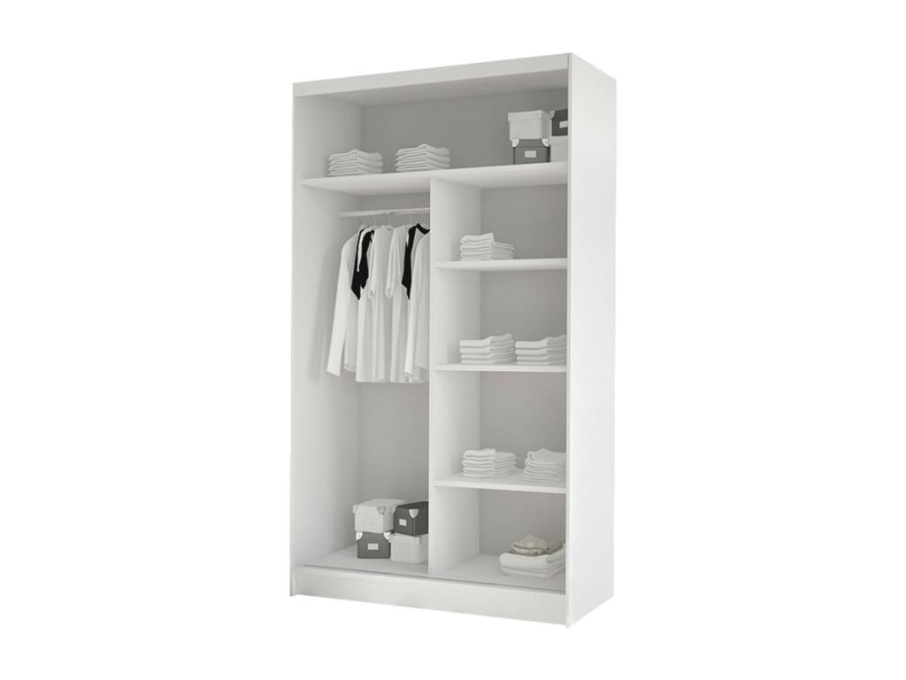 Wardrobe - White Engineered Wood, W 22.8 x D 22.8 x H 78.7 in