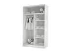Wardrobe - White Engineered Wood, W 22.8 x D 22.8 x H 78.7 in