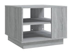 Coffee Table - Gray Wood, W 21.7 x D 21.7 x H 16.9 in