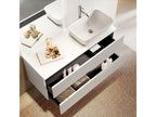 Set of 4 Home Items - White Engineered Wood, W 47.2 x D 17.7 x H 74.8 in