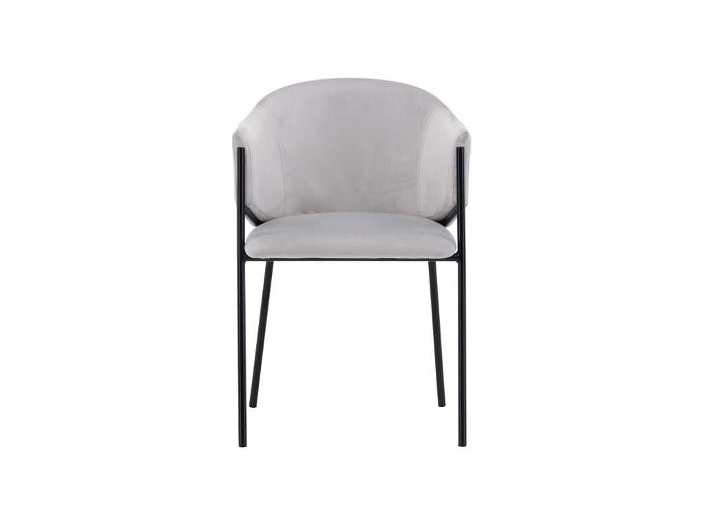 Dining Chair - Black Velvet, W 21.3 x D 24.4 x H 31.5 in