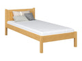 Bed - Natural Pine Wood, W 74 x D 42.5 x H 29.9 in