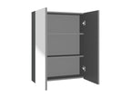 Wardrobe - Gray Wood, W 23.6 x D 5.9 x H 29.5 in