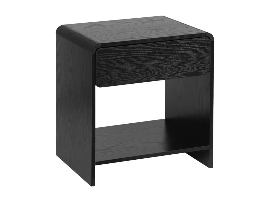 Shelf - Black Engineered Wood, W 19.7 x D 15.7 x H 21.7 in