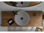 Bathroom Faucet - Gray, W 15.7 x D 15.7 x H 5.9 in