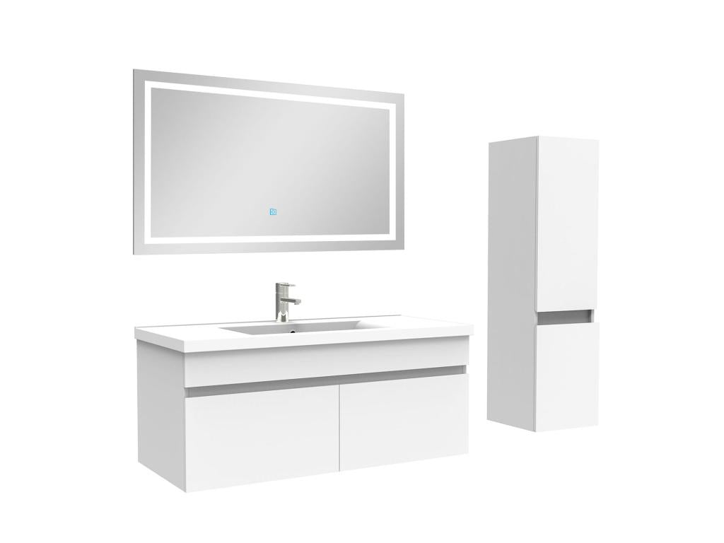 Cabinet - White, W 17.7 x D 39.4 x H 15.7 in