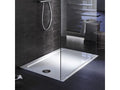 Shower Tray - White Ceramic, W 55.1 x D 39.4 x H 1.6 in