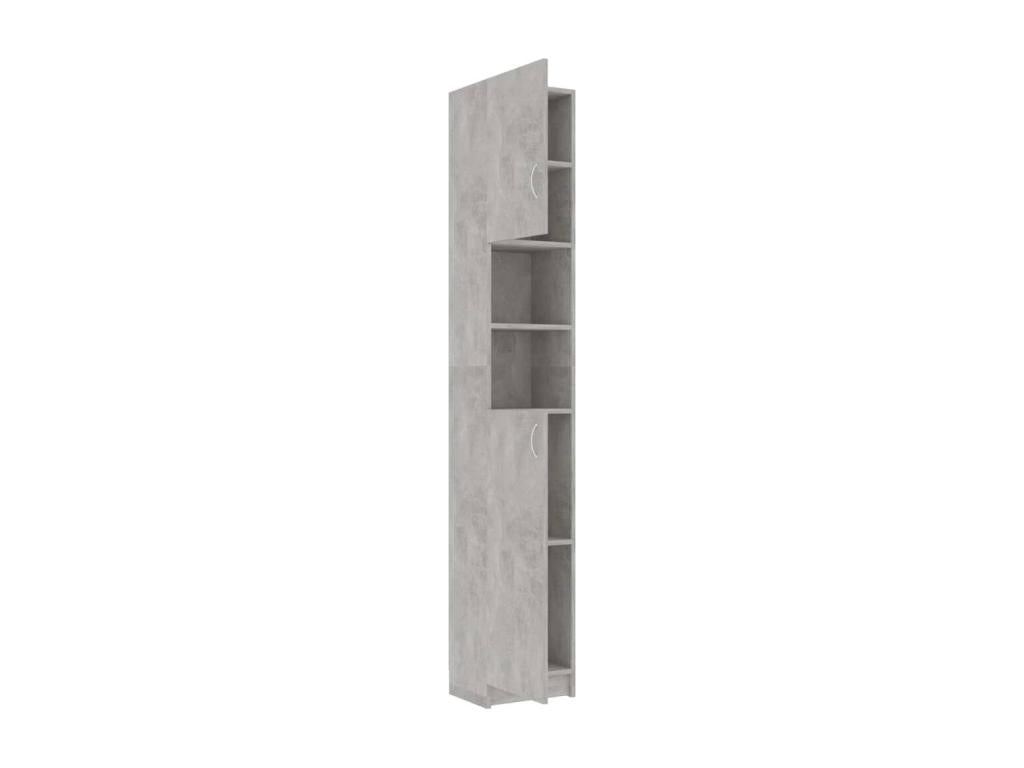 Wardrobe - Gray Engineered Wood, W 12.6 x D 10 x H 74.8 in