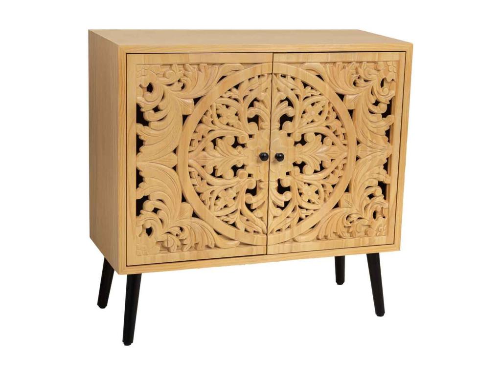 Wardrobe - Brown Wood, W 31.5 x D 14.6 x H 39.8 in