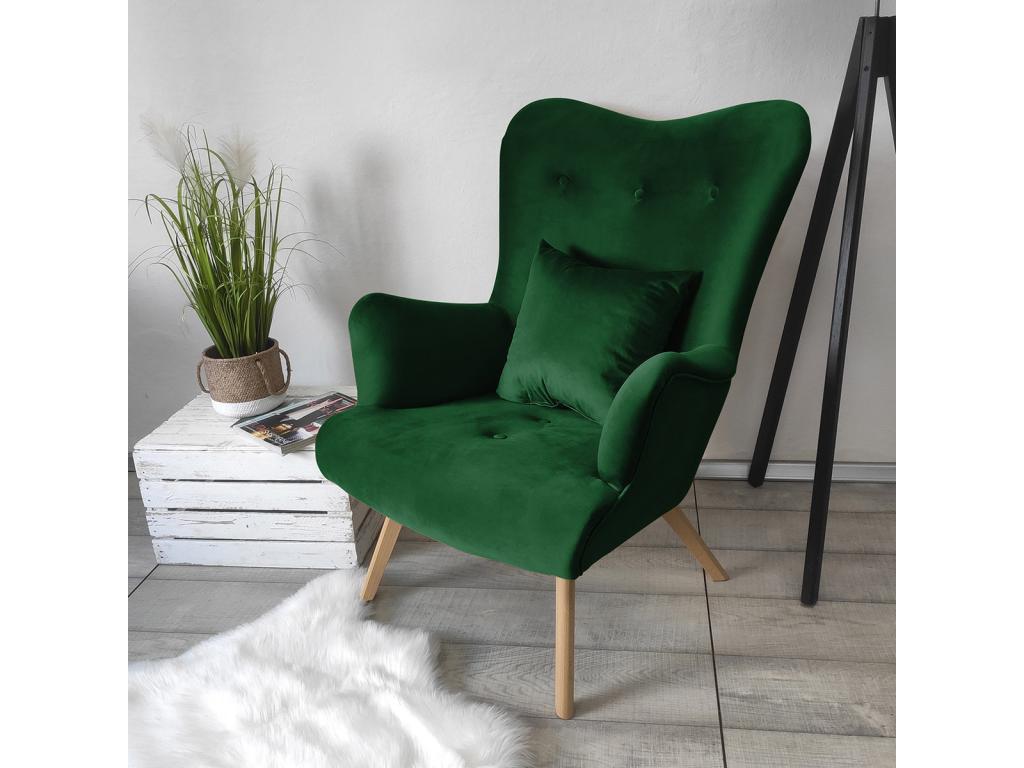Armchair - Green Wood