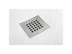 Shower Tray - White Resin, W 74.8 x D 31.5 x H 1.2 in