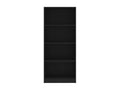 Bookcase - Black Wood, W 23.6 x D 9.4 x H 55.9 in