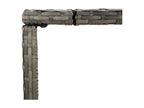 Table - Gray Glass, W 70.9 x D 0 x H 43.3 in