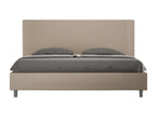 Bed Frame with Mattress with Headboard - Blue Engineered Wood, W 65 x D 43.3 x H 79.5 in