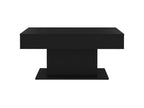 Coffee Table - Black Engineered Wood, W 37.8 x D 19.7 x H 17.7 in
