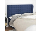 Bed - Blue Polyester Fabric, W 79.9 x D 9.1 x H 50.4 in