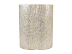 Stool - Gray Stone, W 15.7 x D 15.7 x H 19.7 in