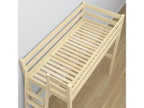Bed - Natural Pine Wood, W 78 x D 38.6 x H 76.8 in