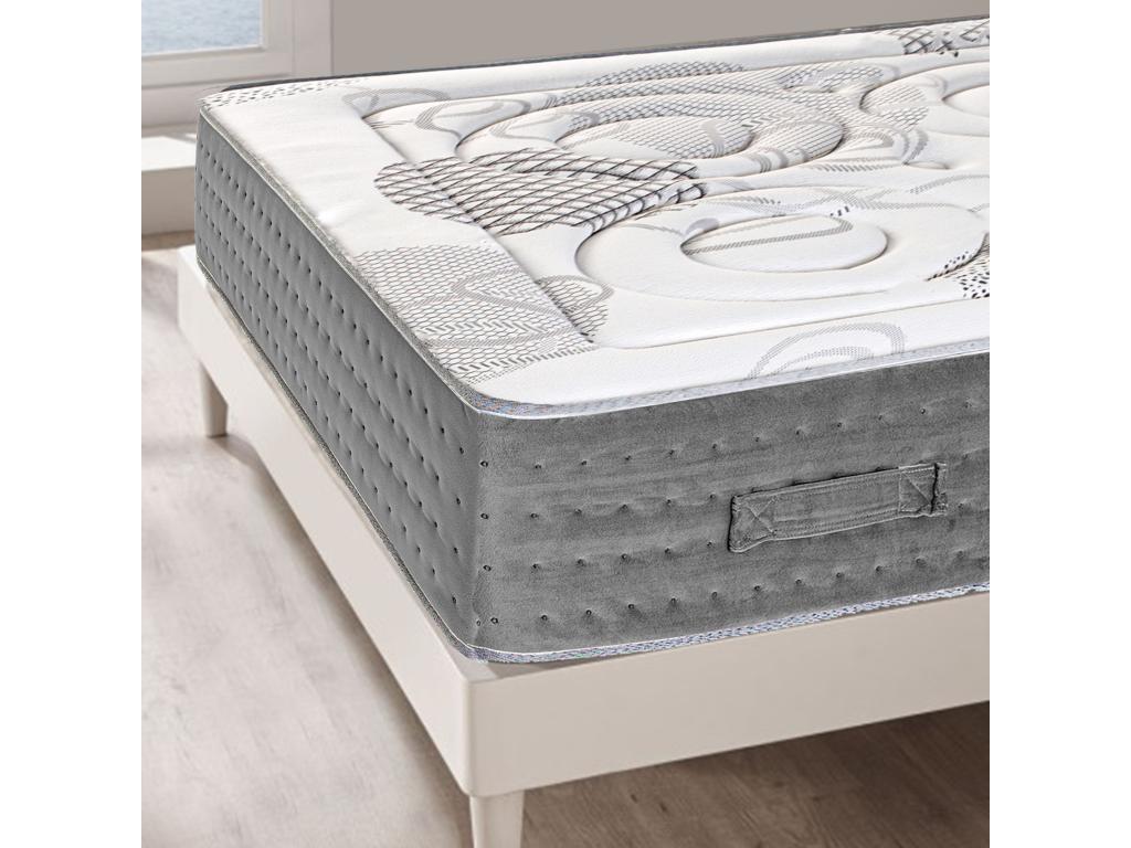 Memory Foam Spring Mattress - W 78.7 x D 55.1 x H 10.2 in