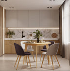 Chair - Gray Cotton, W 19.5 x D 20.1 x H 30.5 in