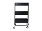 Home Item - Black Metal, W 17.3 x D 14.6 x H 31.1 in
