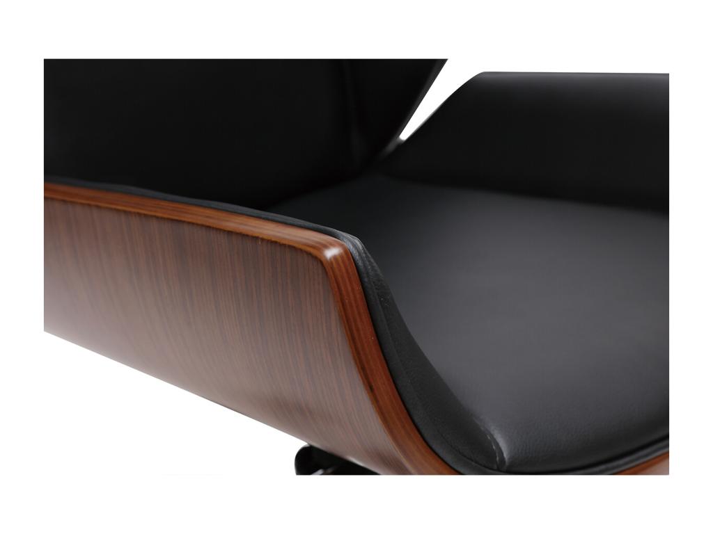 Desk - Brown Fabric, Acrylic, W 22.4 x D 25.4 x H 36.6 in