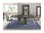 Table - Gray Marble, W 70.9 x D 39.4 x H 29.9 in