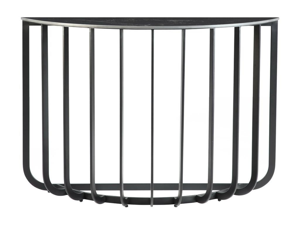 Home Item - Black Metal, W 43.3 x D 13.8 x H 29.5 in