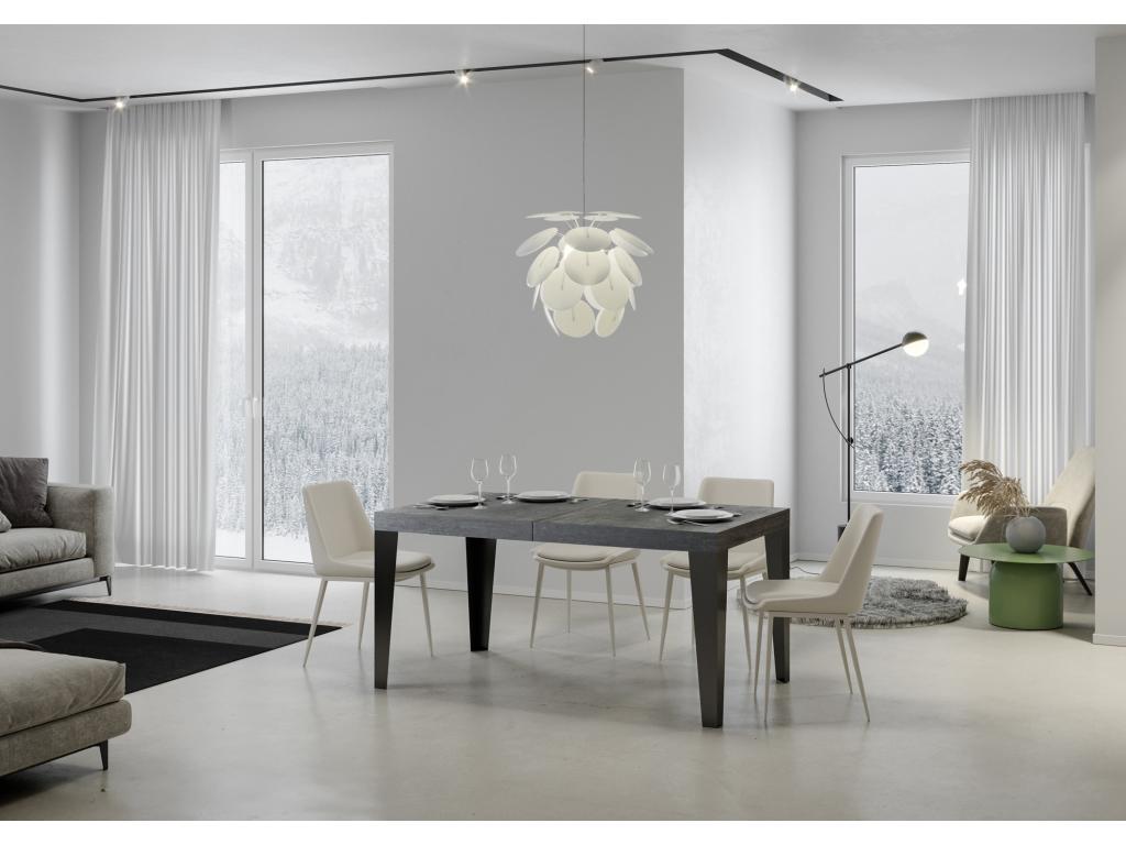 Table - Gray Engineered Wood, W 63 x D 35.4 x H 30.3 in
