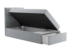 Bed - Gray, W 81.5 x D 35.4 x H 47.2 in