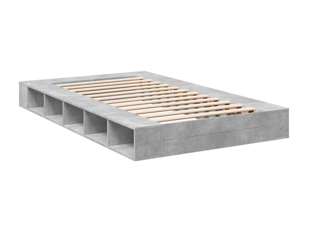 Bed - Gray Engineered Wood, W 78.7 x D 47.2 x H 7.9 in