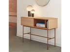 Home Item - Red Wood, W 47.2 x D 13.8 x H 39.4 in