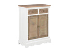 Sideboard - White Wood, W 23.6 x D 11.8 x H 31.5 in