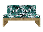 Sofa - White Wood, W 25 x D 25 x H 23.6 in