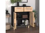 Sideboard - Black Wood, W 23.6 x D 11.8 x H 29.5 in