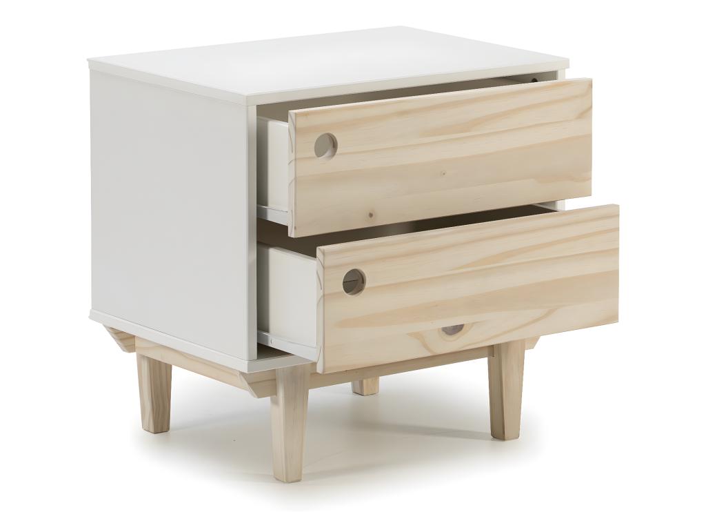 Home Item - White Engineered Wood, W 19.7 x D 13.8 x H 19.3 in