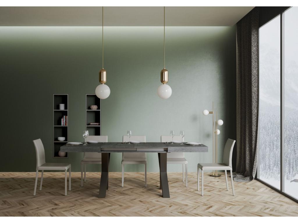 Table - Gray Engineered Wood, W 51.2 x D 35.4 x H 30.3 in