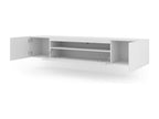 TV Stand - White Composite, W 78.7 x D 14.6 x H 16.5 in