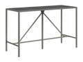 Table - Gray Glass, W 70.9 x D 0 x H 43.3 in
