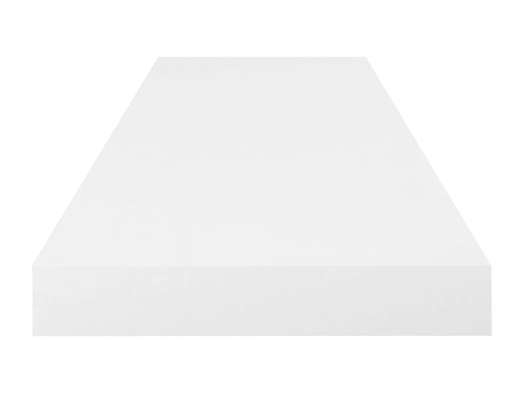 Set of 2 Shelfs - White Wood, W 31.5 x D 9.3 x H 1.5 in