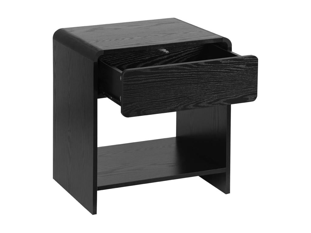 Shelf - Black Engineered Wood, W 19.7 x D 15.7 x H 21.7 in
