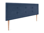 Bed - Blue Pine Wood, W 63 x D 1.6 x H 41.3 in