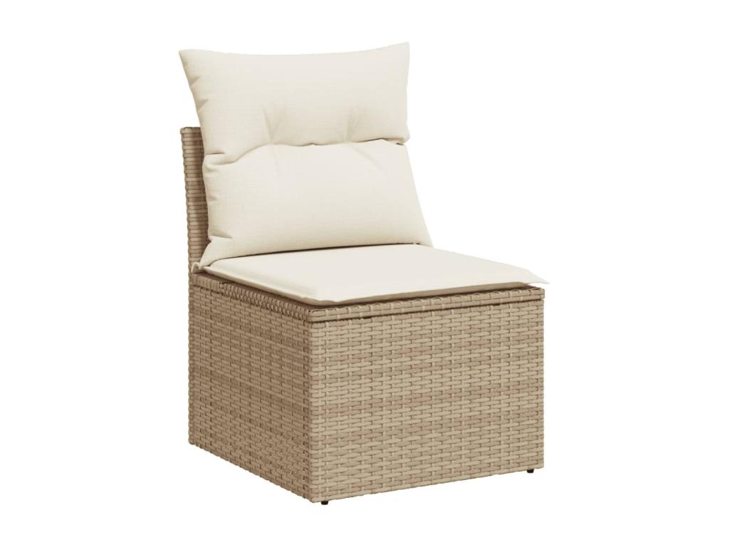 10-Piece Outdoor Patio Set with Cushions - Gray Polyester Fabric, W 39.4 x D 21.7 x H 28.7 in