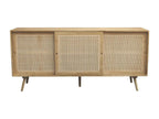 Sideboard - Beige Wood, W 70.9 x D 17.7 x H 31.5 in