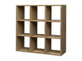 Bookcase - Brown Engineered Wood, W 35.4 x D 9.8 x H 35.4 in