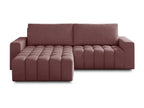 Mattress - Pink Velvet, W 98.4 x D 37.4 x H 33.5 in