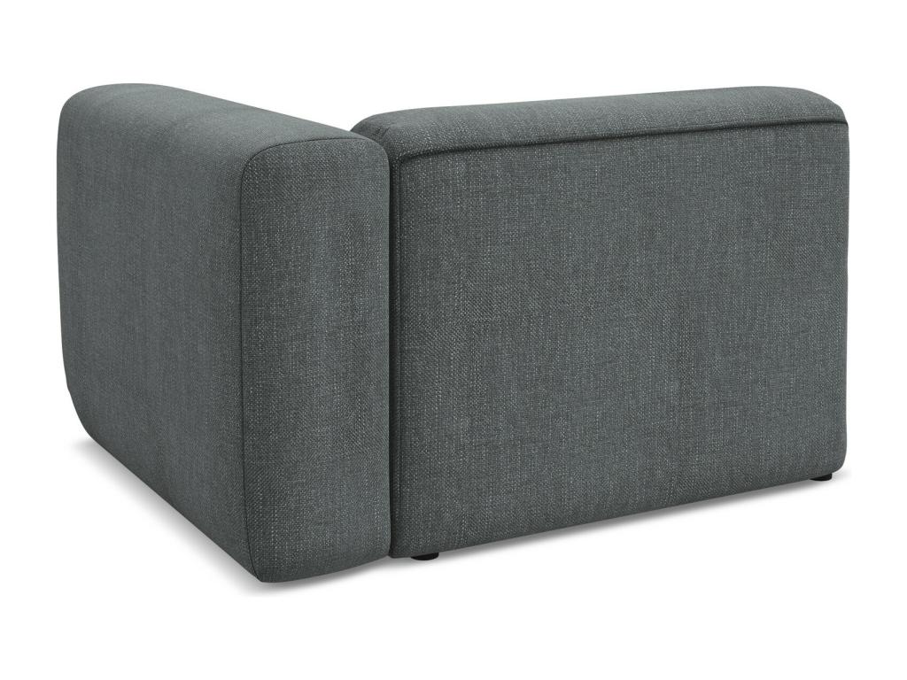 Home Item - Gray Polyester Fabric, W 35 x D 44.9 x H 27.6 in