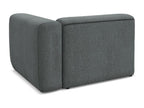 Home Item - Gray Polyester Fabric, W 35 x D 44.9 x H 27.6 in