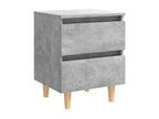 Table - Gray Engineered Wood, W 15.7 x D 13.8 x H 19.7 in